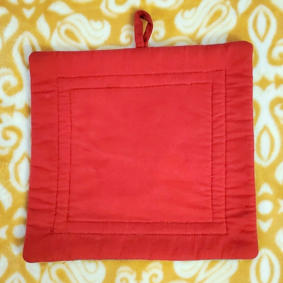 Handmade Vintage Pup Christmas Potholder - Picture 3 of 3